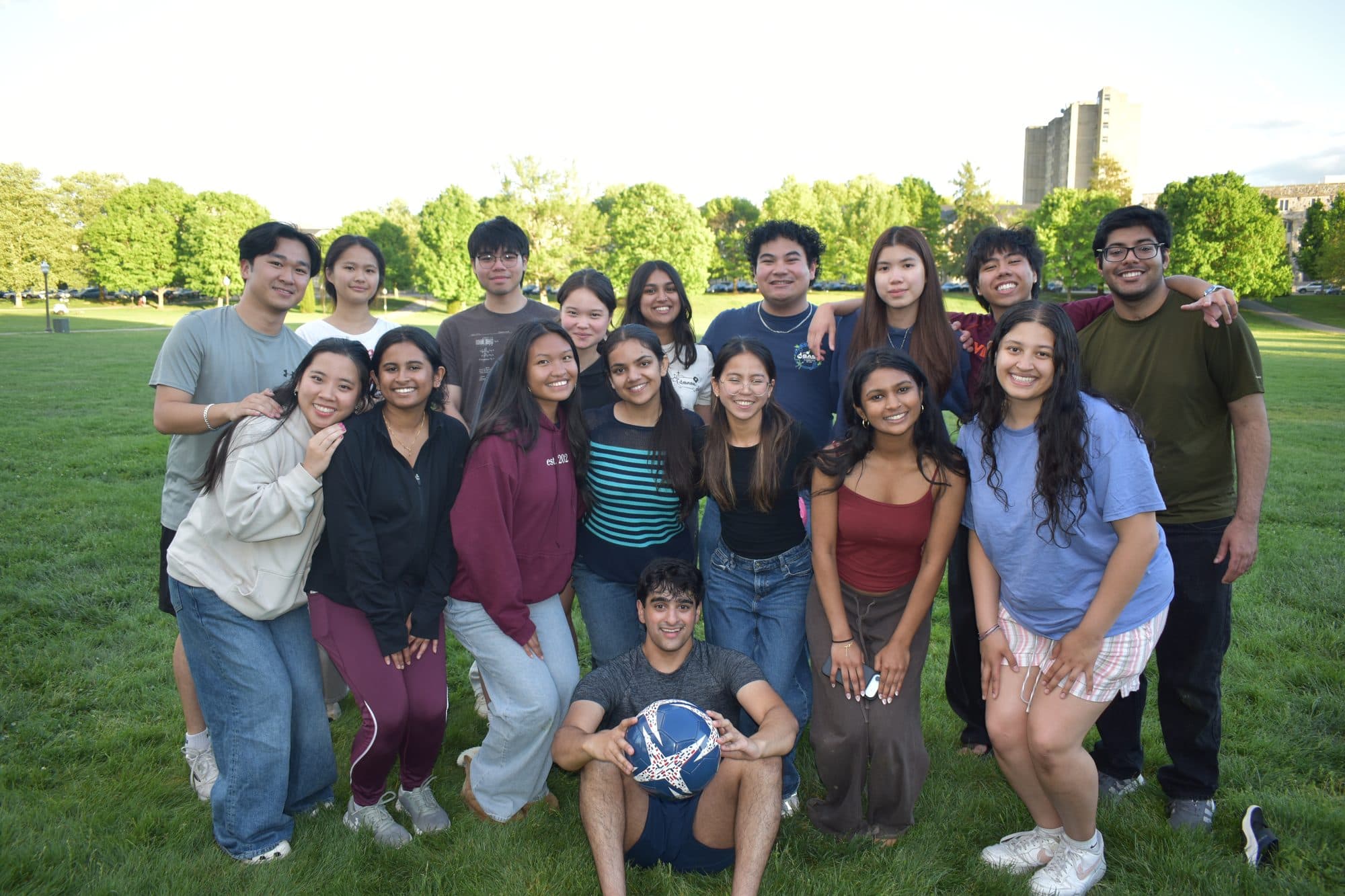 SASE at Virginia Tech members together on the lawn